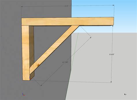 diy shelf brackets from 2x4